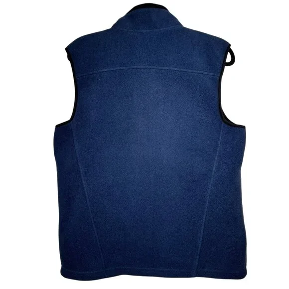Eddie Bauer Mens Blue Full Zip Waterfall Resort Alaska Fishing Fleece Vest Sz M - Picture 3 of 12